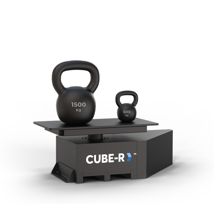 cube-r 转台的最大有效载荷是 500 kg 或 1500 kg