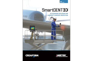 SmartDENT 3D™ : Soluzione di scansione 3D per l’ispezione delle superfici degli aeromobili
