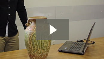 Go!SCAN 3D in azione: Scansione 3D di un vaso antico