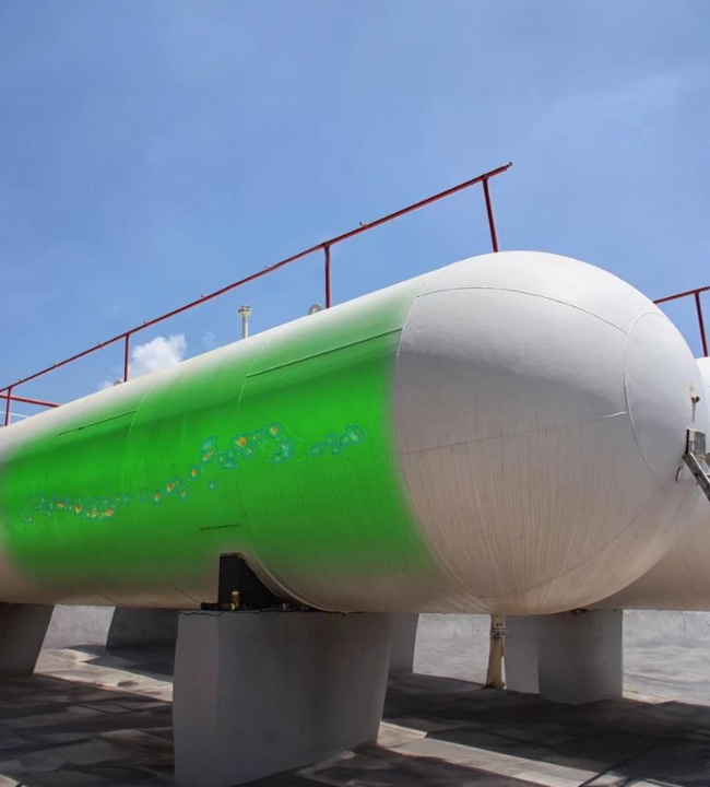 Pressure vessels with Corrosion analysis on it 