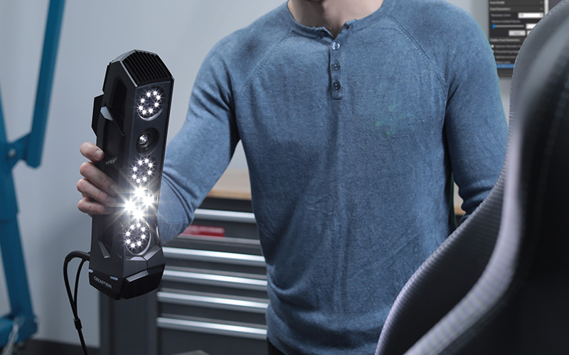 Go!SCAN 3D SPARK scanning car seat