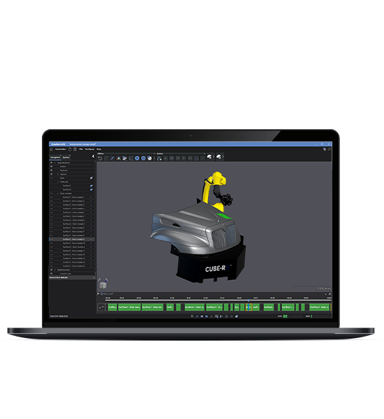 Laptop screen showcasing the Automation software interface