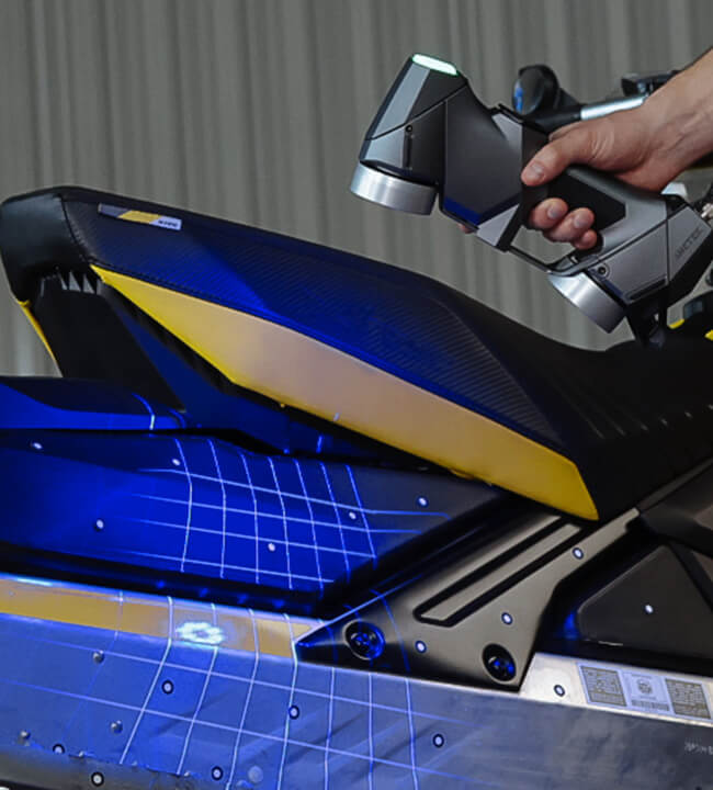  Close-up on the laser pattern