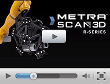 MetraSCAN 3D R-Series lo scanner 3D montato su robot per ispezioni automatizzate